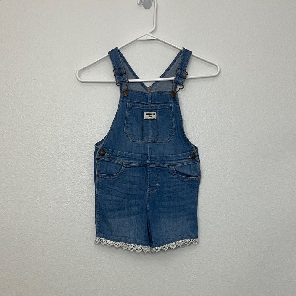 OshKosh B’gosh - Girls Overall Shortalls with Lace Detail 5T
